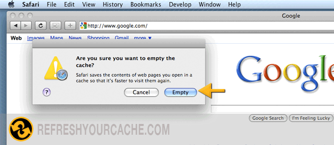 Refresh your cache for Safari 5 on Mac & PC - Refreshyourcache.com