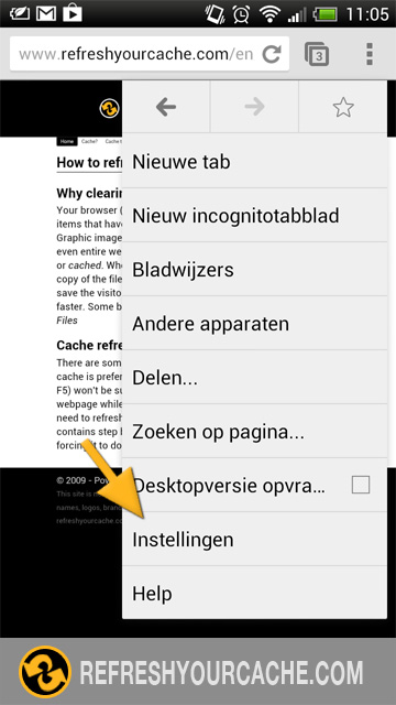 Refresh Your Cache In Chrome On Android Refreshyourcache Com