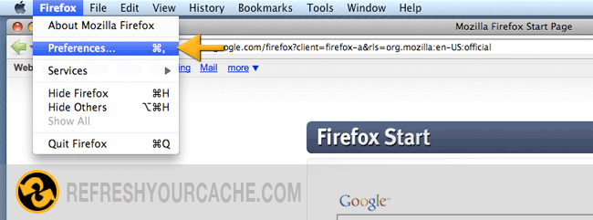 Firefox 2 Step 1 (Mac)